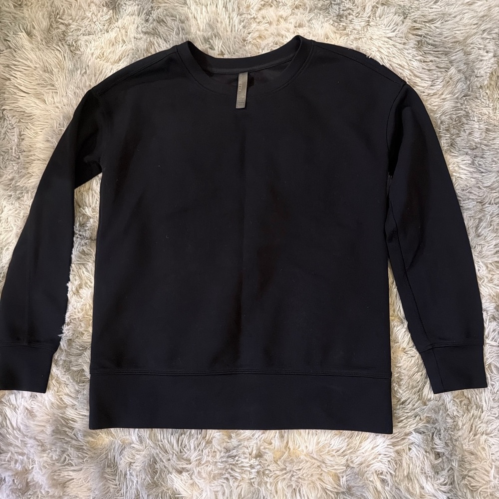 Mondetta Black Athleisure Crewneck Pullover | XS